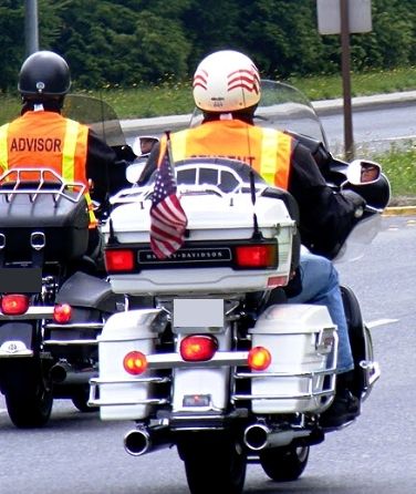motorcycle instructor during a street motorcycle training course