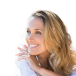 close up of smiling adult woman drivers ed student