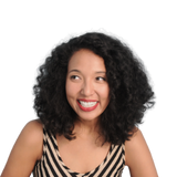 smiling drivers ed girl wearing red lipstick