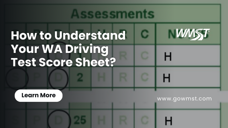 How to Understand Your WA Drving Test Score Sheet